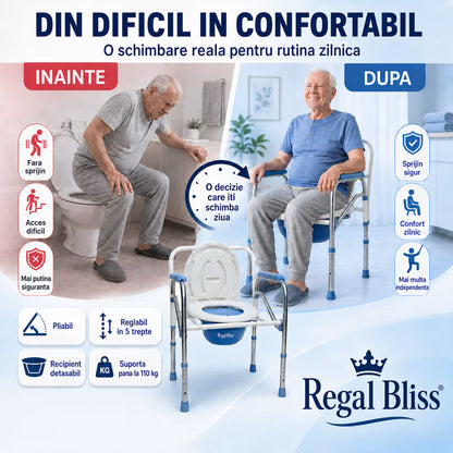 Scaun WC - Pliabil si Reglabil