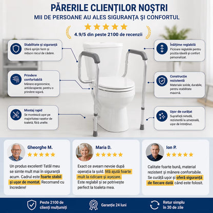 Cadru de sprijin pentru vasul de toaleta