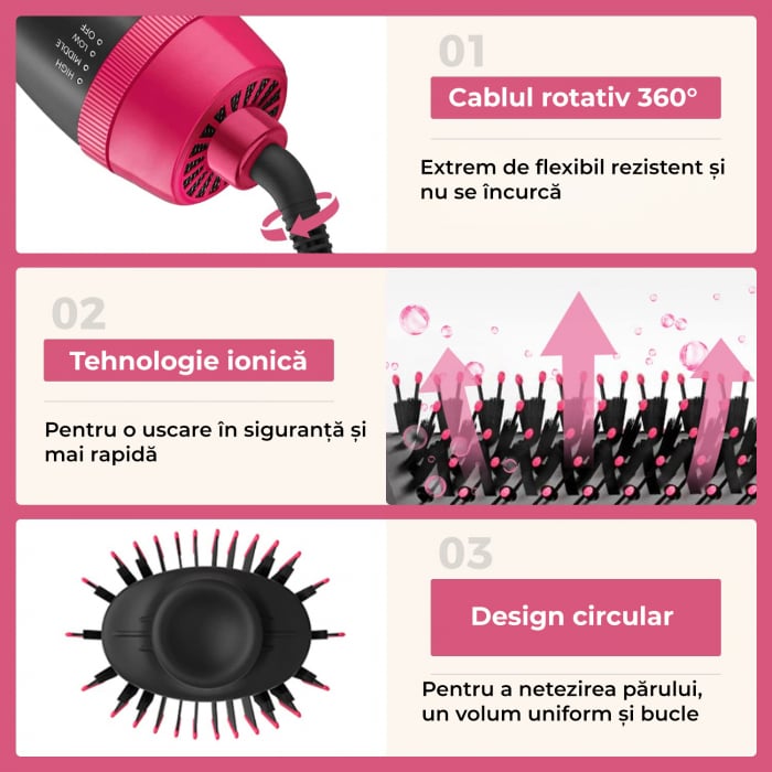 Perie electrica de par 4 in 1 - Regal Bliss