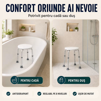 Scaun de baie sau dus portabil si antiderapant