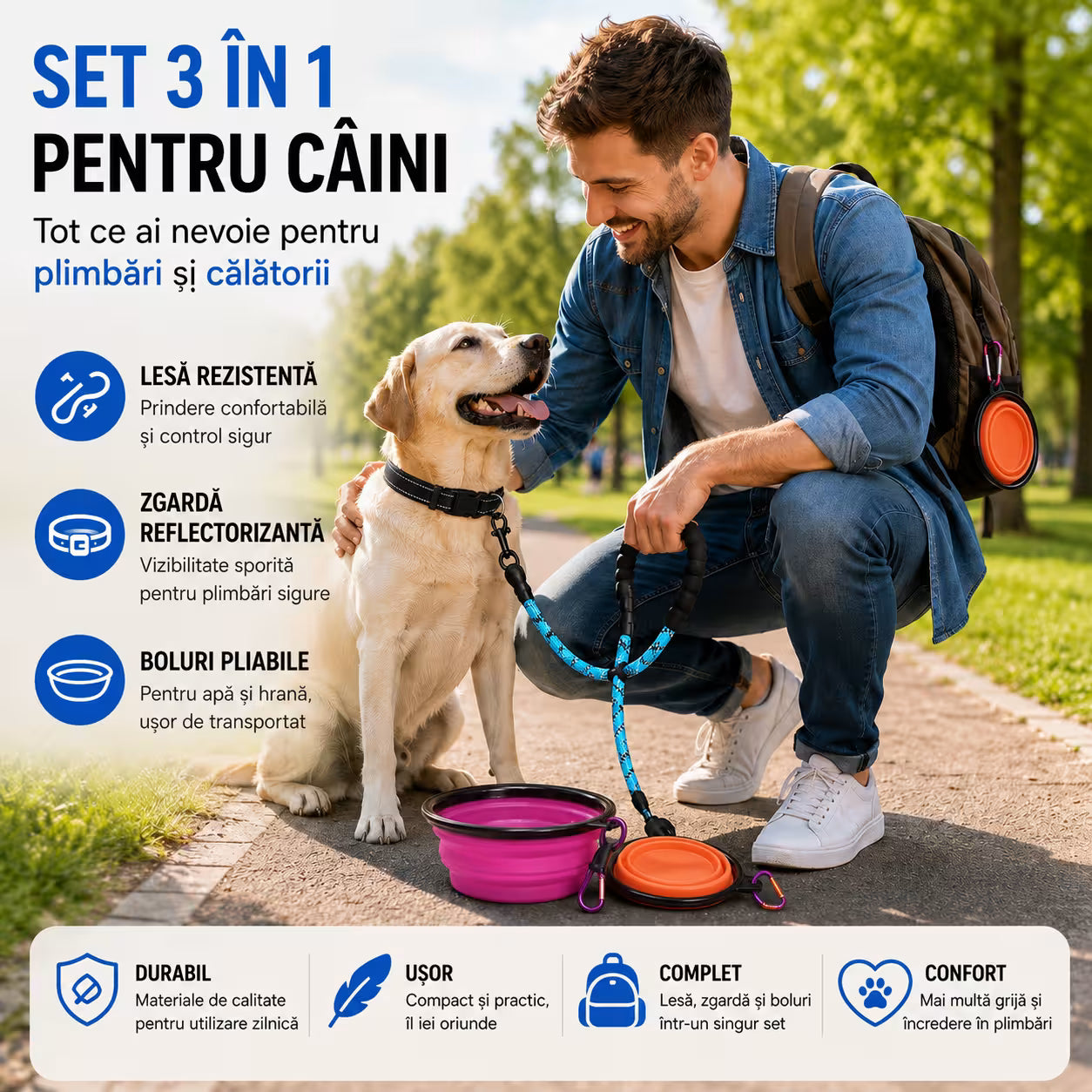 Set 3 in 1 pentru Caini