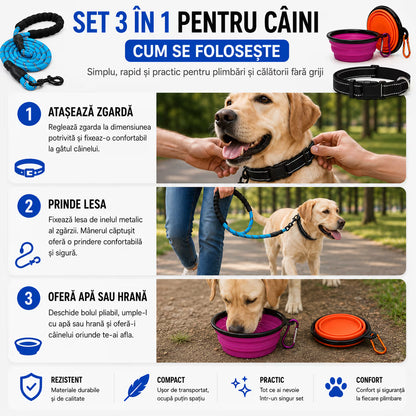 Set 3 in 1 pentru Caini