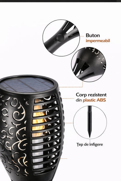 Set de 6 Lampi Solare pentru Exterior