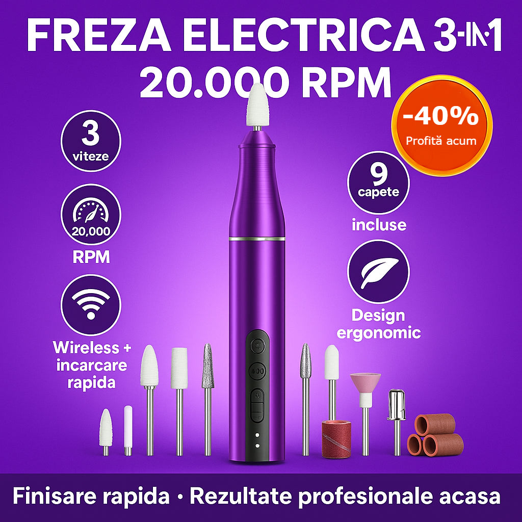 Freza electrica pentru unghii