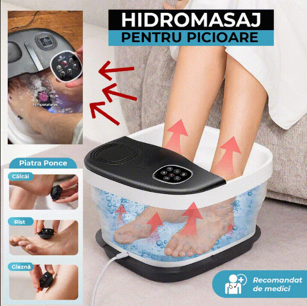 Aparat hidromasaj pliabil pentru picioare