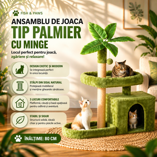 Ansamblu de joaca - palmier 3 loc