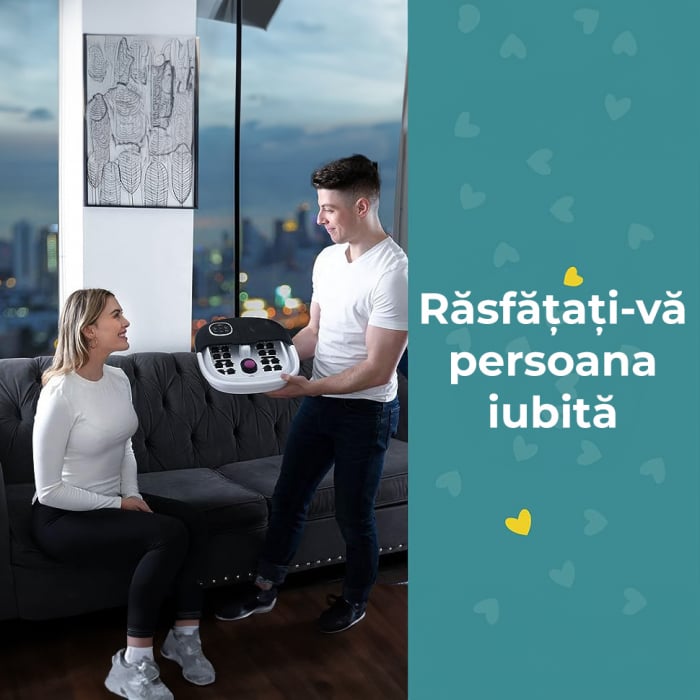 Aparat hidromasaj pliabil pentru picioare