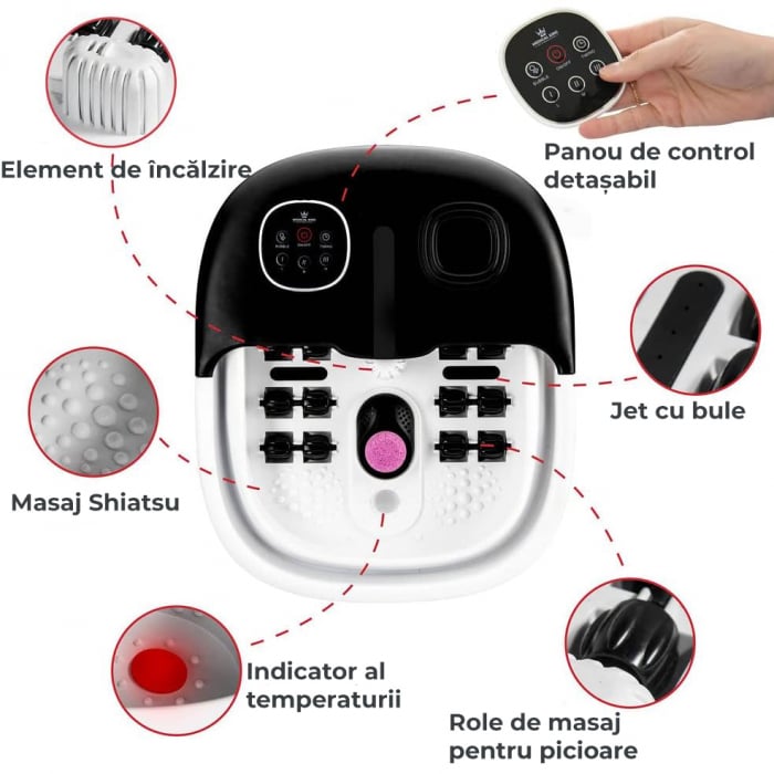 Aparat hidromasaj pliabil pentru picioare