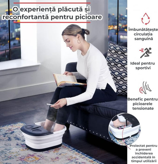 Aparat hidromasaj pliabil pentru picioare