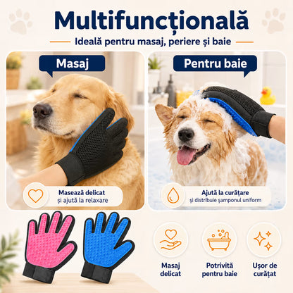 Manusi tip perie pentru animale