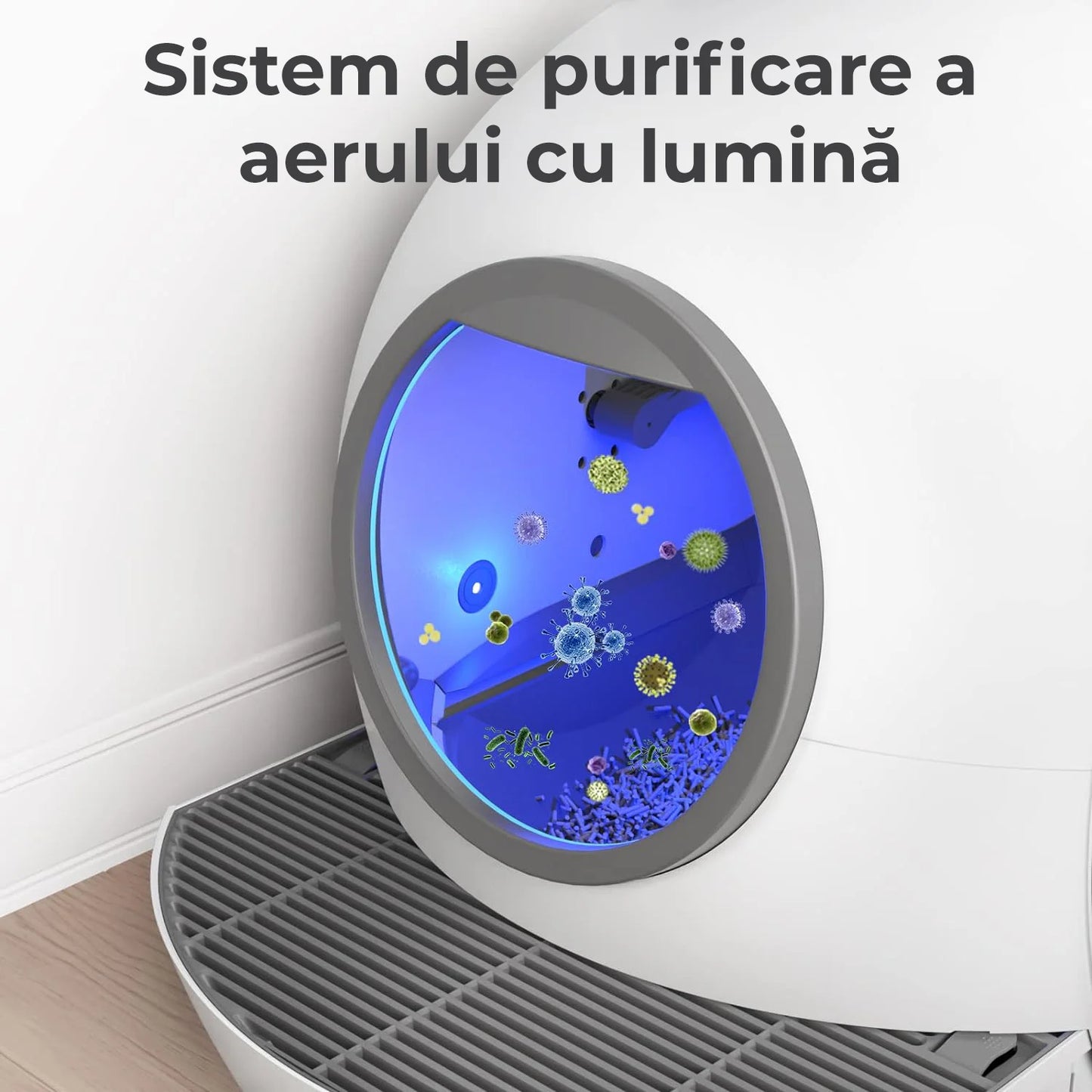 Litiera automata smart pentru pisici