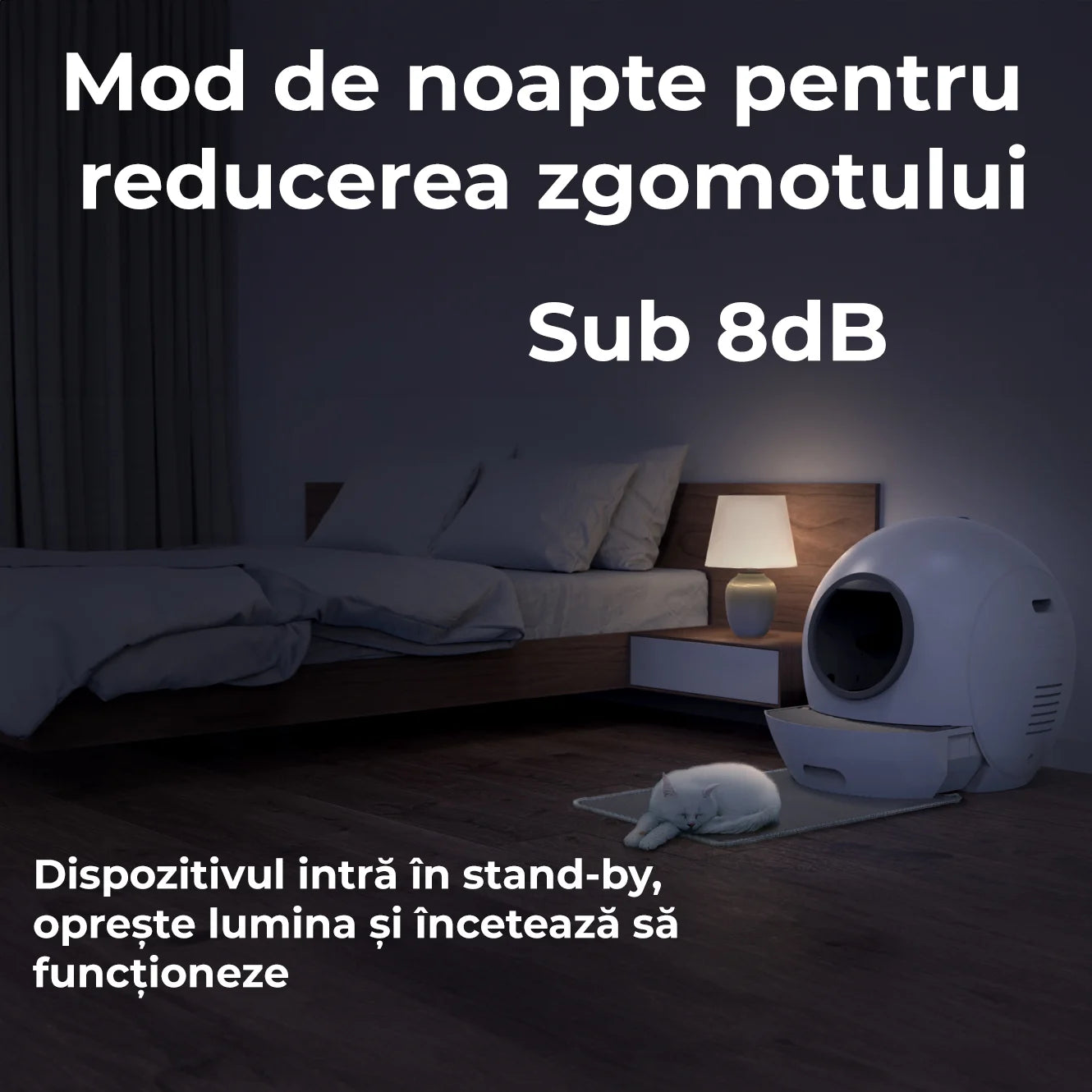 Litiera automata smart pentru pisici