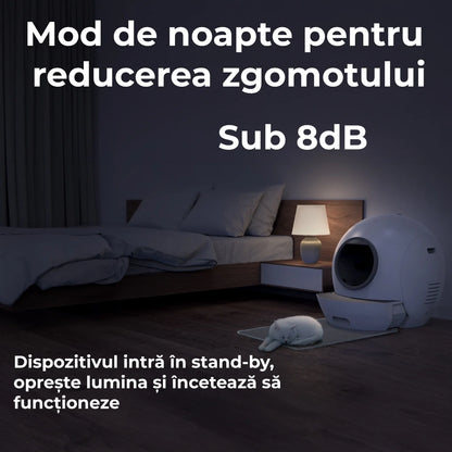 Litiera automata smart pentru pisici