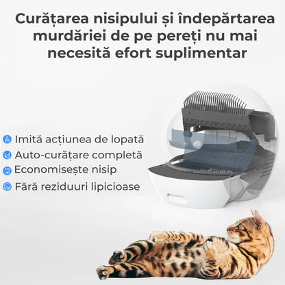 Litiera automata smart pentru pisici