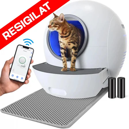 Litiera automata smart pentru pisici