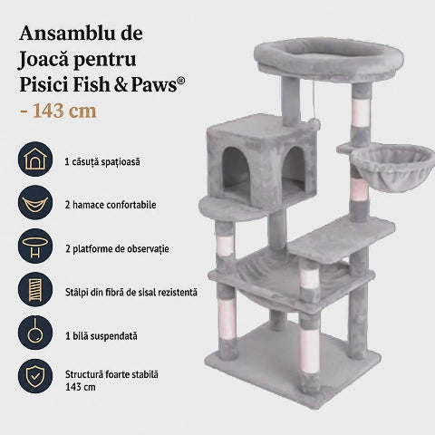 Ansamblu de joaca gri - 143 cm