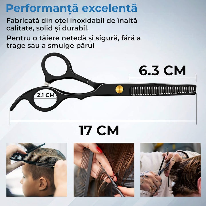 Foarfece profesionale de tuns si filat