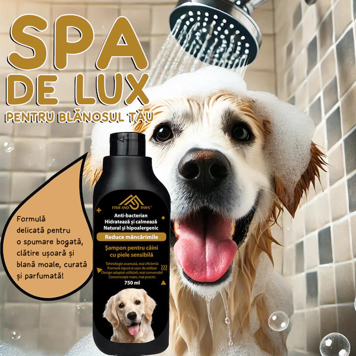 Sampon pentru caini cu piele sensibila anti-bacterian