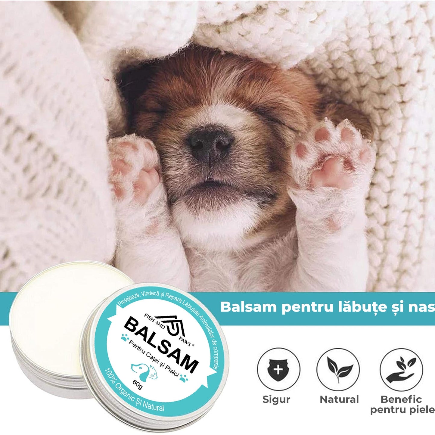 Balsam hidratant pentru caini si pisici