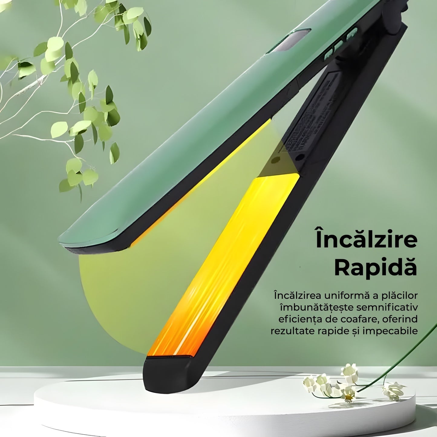 Placa de indreptat parul cu incalzire rapida 0744343586936