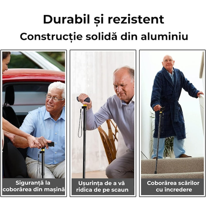 Baston ortopedic de sprijin pliabil