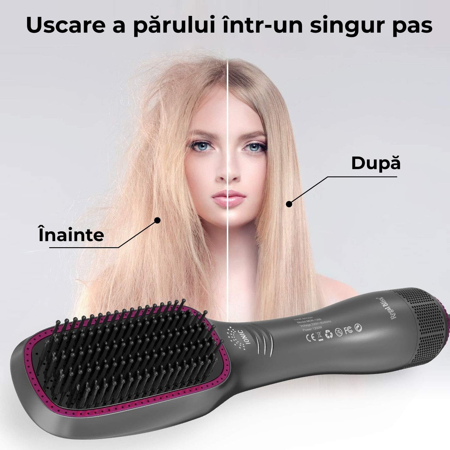 Perie electrica de par 4-in-1