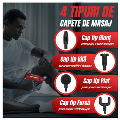 Aparat pentru masaj profesional tip pistol