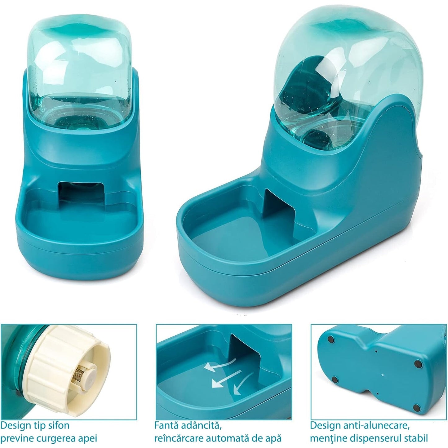 Dispenser de apa si mancare ALBASTRU