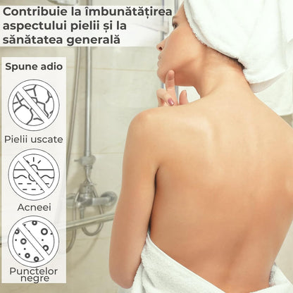 Perie de baie cu perii de silicon