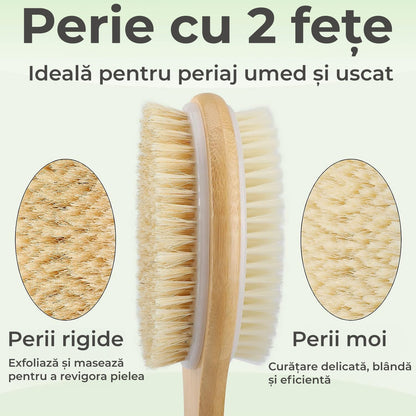 Perie de baie cu perii de silicon