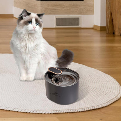 Dispenser apa pentru caini si pisici - ALB NEGRU