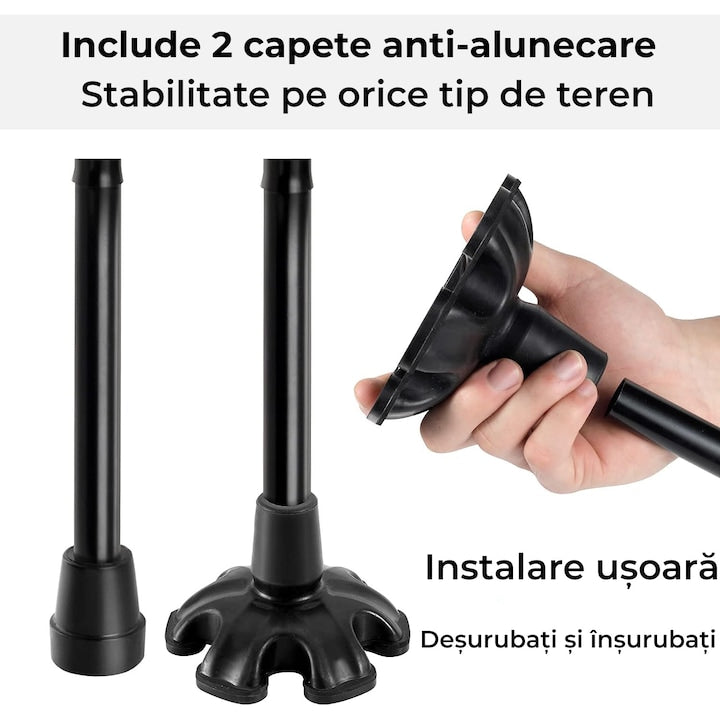 Baston ortopedic de sprijin pliabil