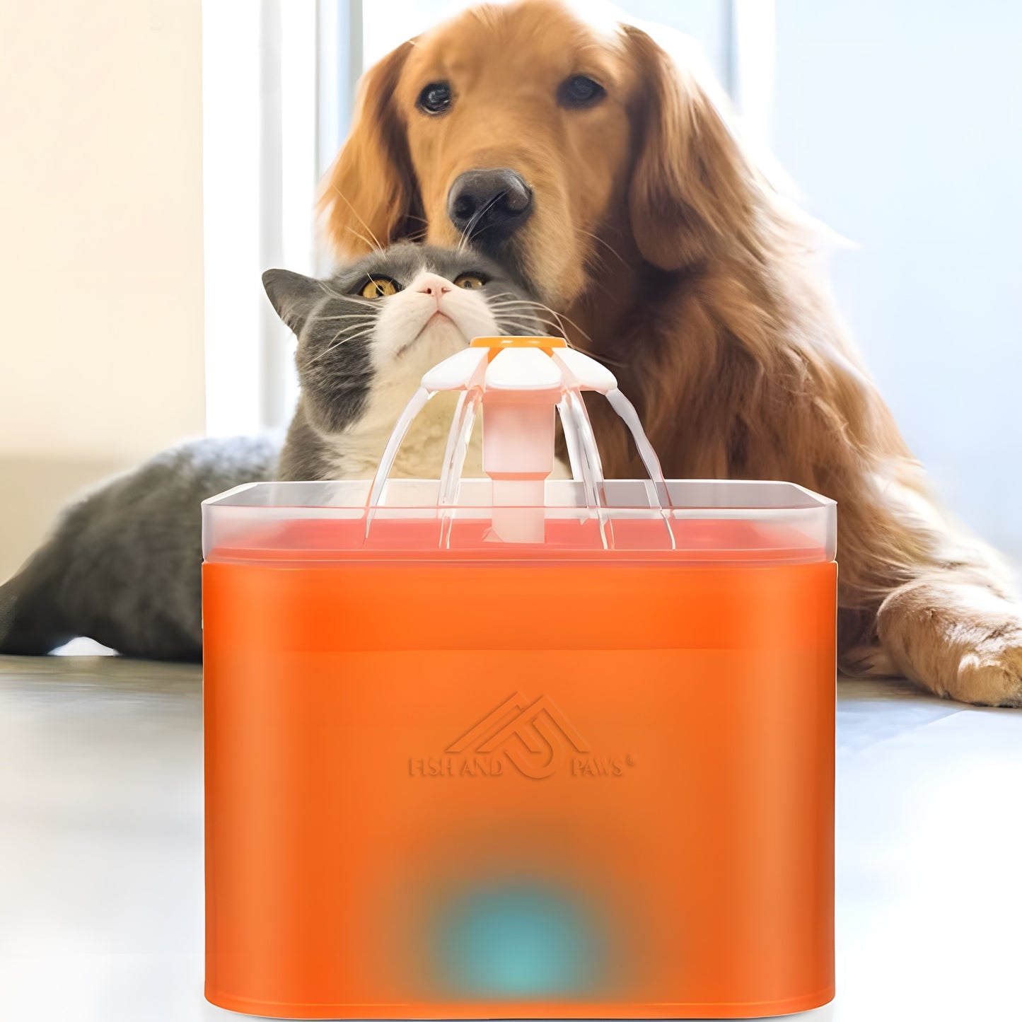 Dispenser de apa tip fantana ultra-sientioasa pentru caini si pisici