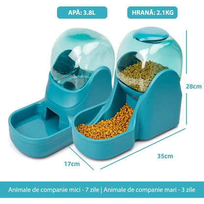 Dispenser de apa si mancare ALBASTRU