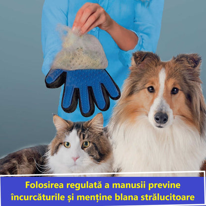 Manusi tip perie de ingrijire pentru caini si pisici