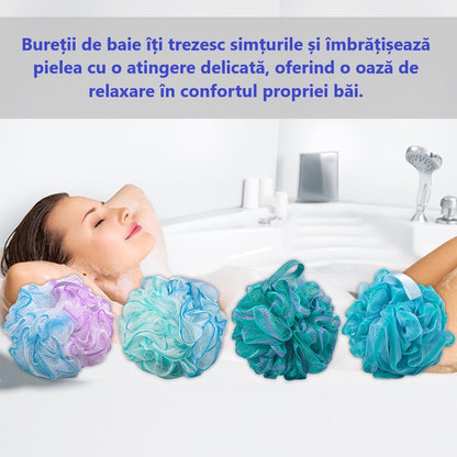 Bureti de baie pentru exfoliere si masaj corporal