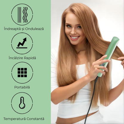 Placa de indreptat parul cu incalzire rapida 0744343586936