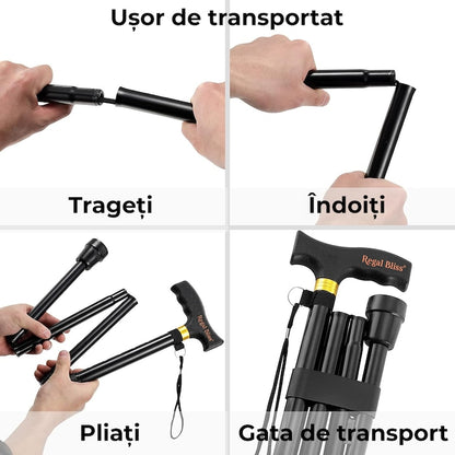 Baston ortopedic de sprijin pliabil