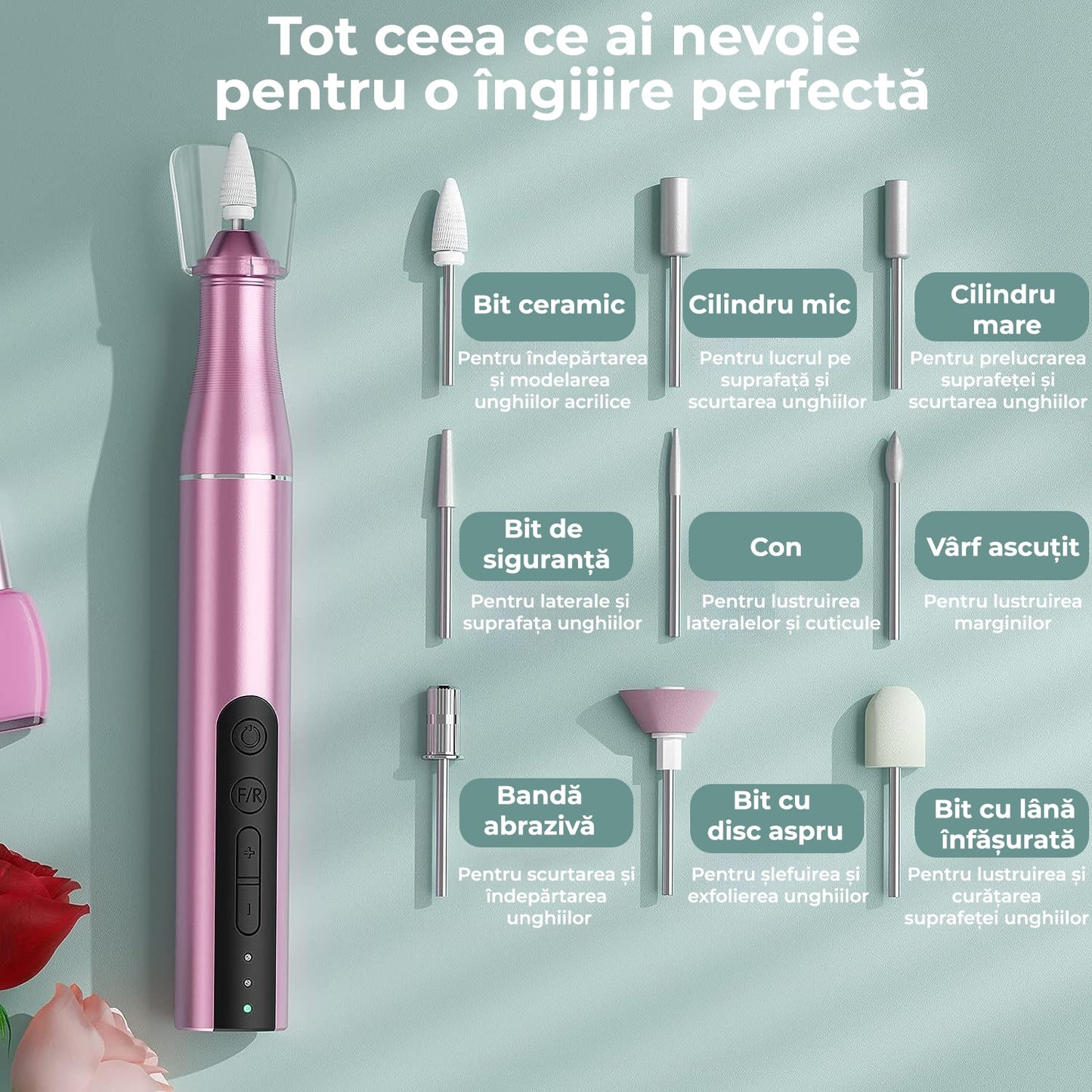 Freza electrica pentru unghii