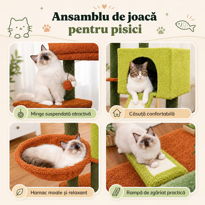 Ansamblu de joaca pentru pisici - Cactus