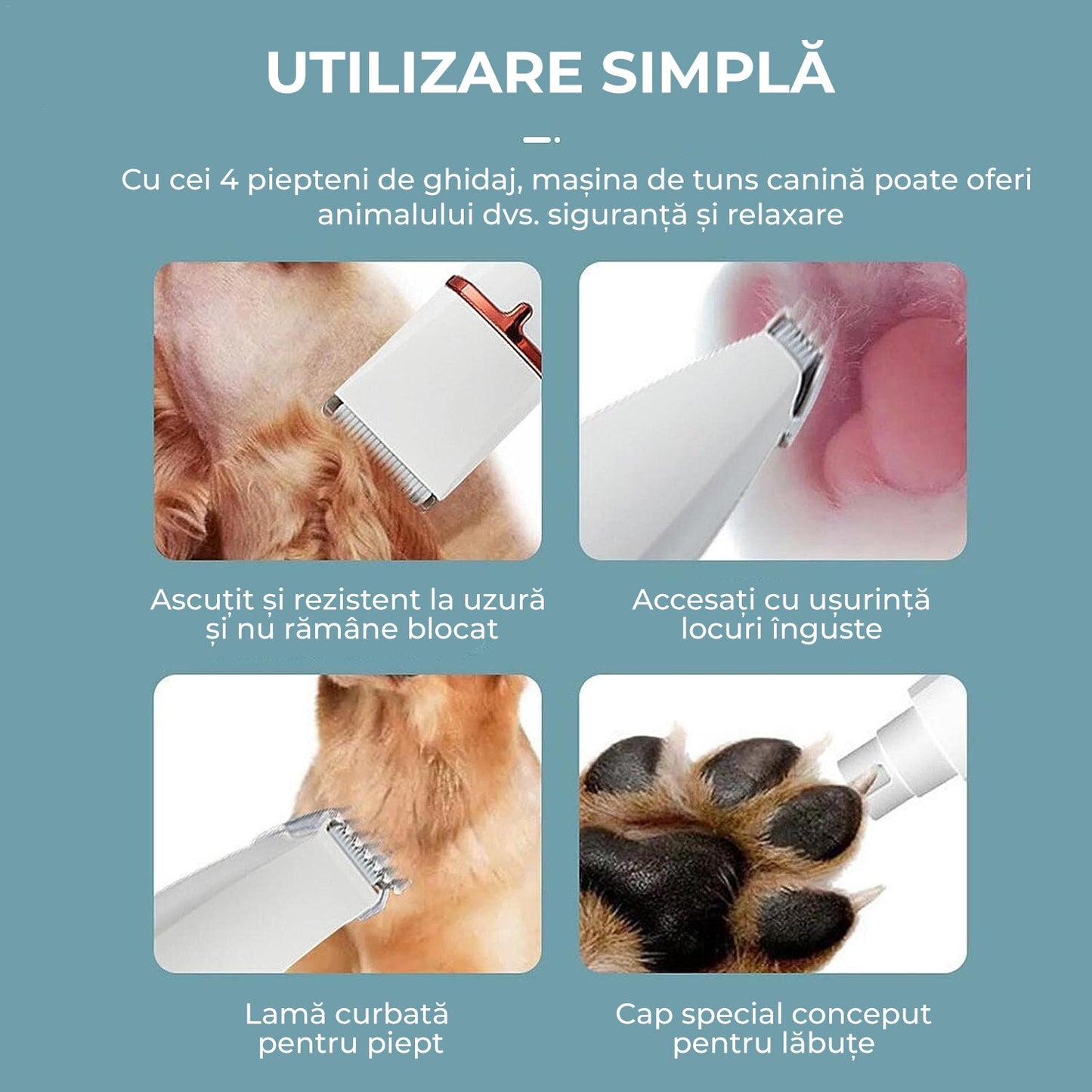 Trimmer profesional de tuns animale