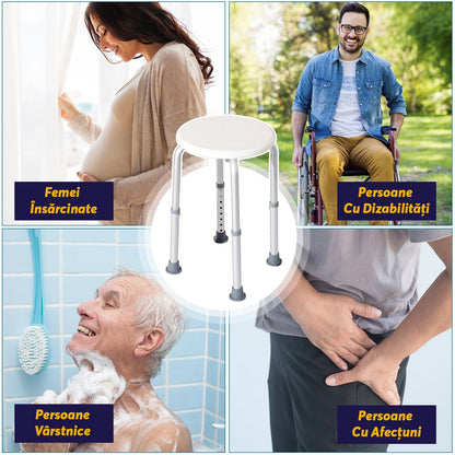 Scaun de baie sau dus portabil si antiderapant