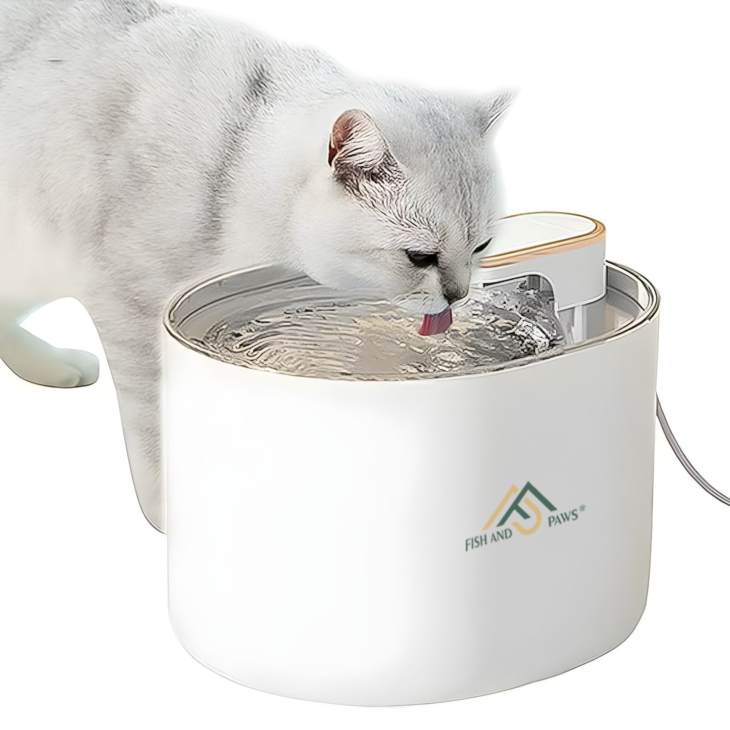 Dispenser apa pentru caini si pisici - ALB NEGRU