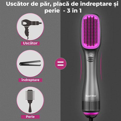 Perie electrica de par 4-in-1