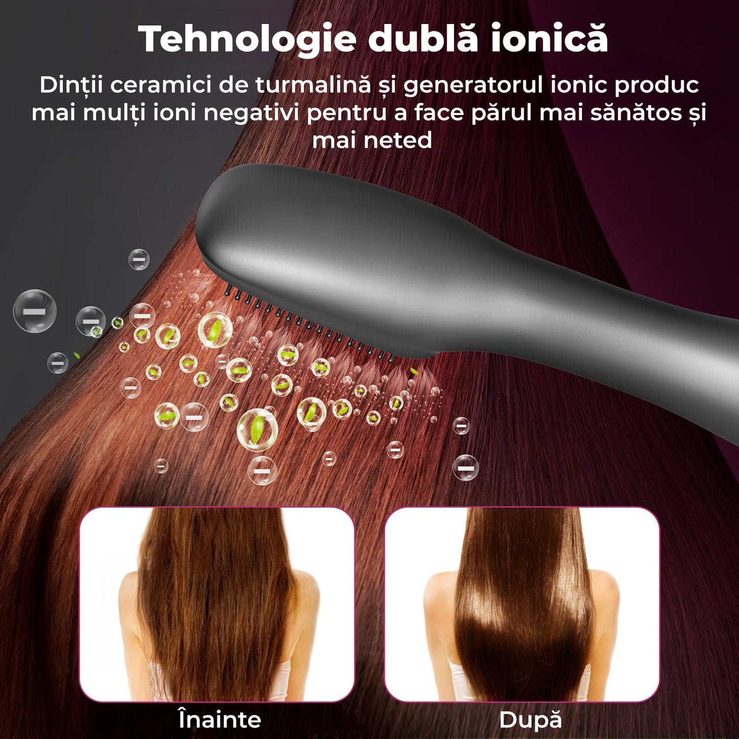 Perie electrica de par 4-in-1