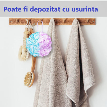Bureti de baie pentru exfoliere si masaj corporal