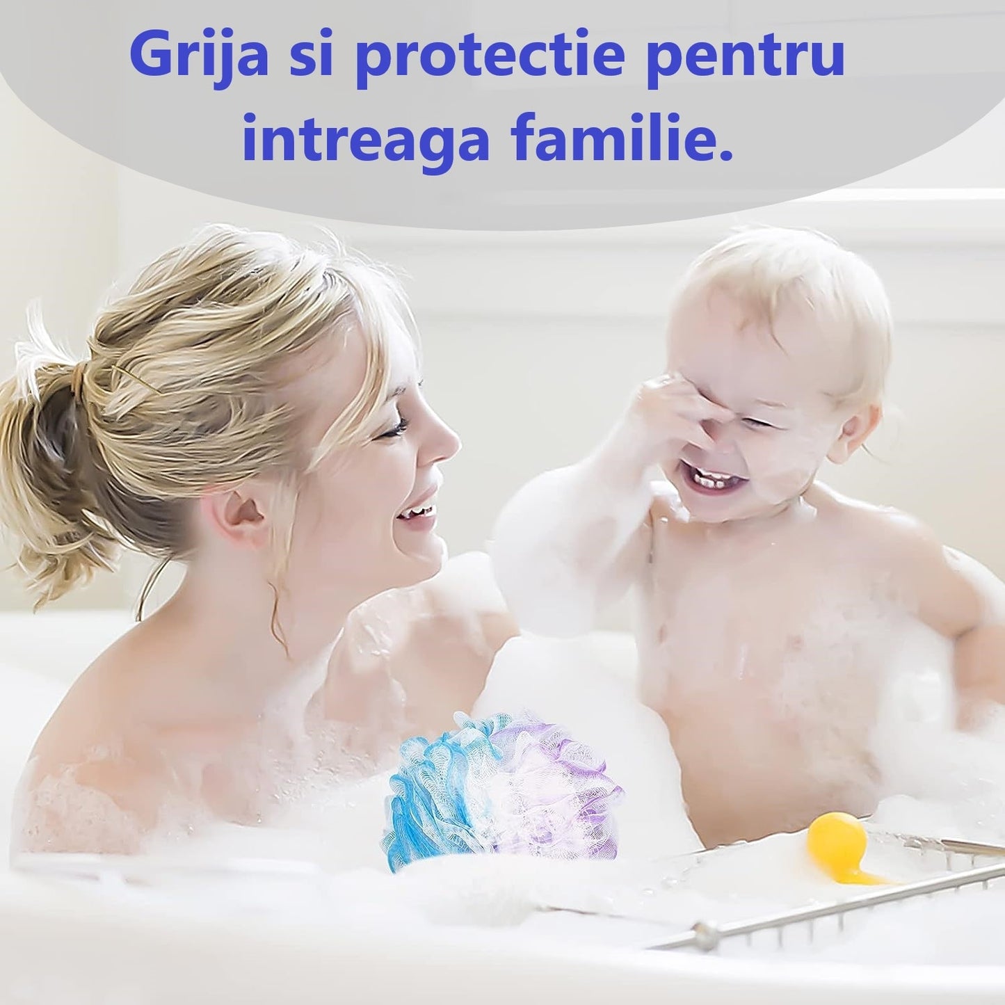 Bureti de baie pentru exfoliere si masaj corporal