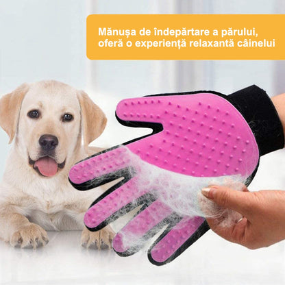 Manusi tip perie de ingrijire pentru caini si pisici