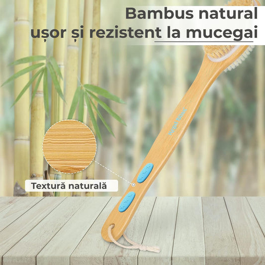 Perie de baie cu perii de silicon