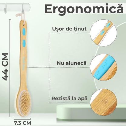 Perie de baie cu perii de silicon